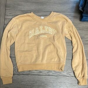 Malibu California Tan Sweatshirt